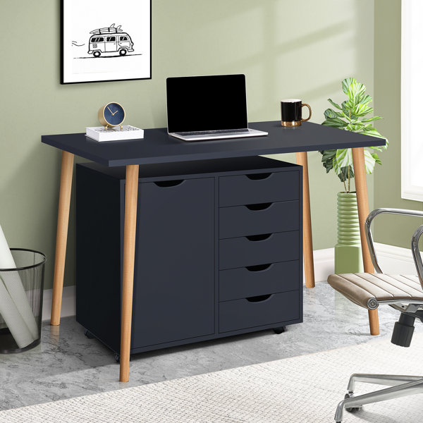 Ebern Designs Coheman 30.7" Wide 5 Drawer Office Storage File